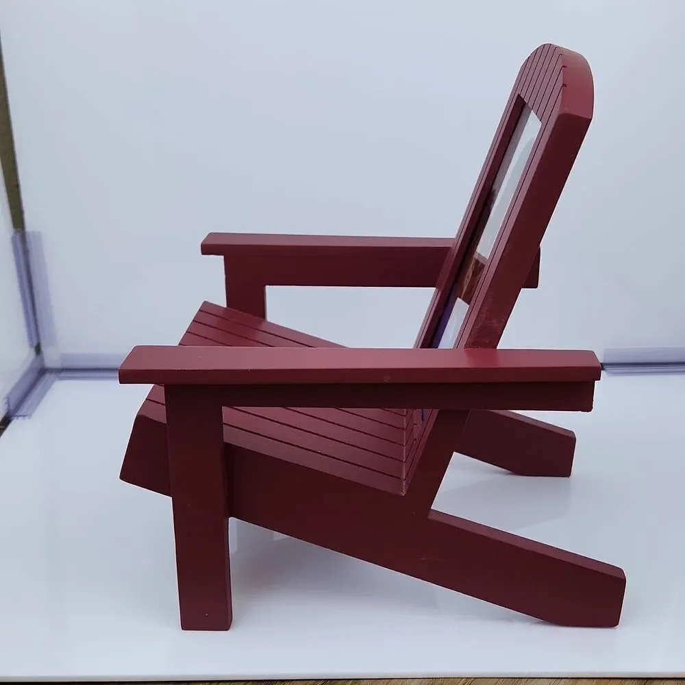 🔹️NWOT Red Adirondack Beach Chair 4x6 Picture Frame
